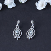 Silver Two Layer Leaf Earring